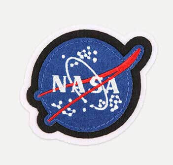Nasa logo on a fuzzy patch